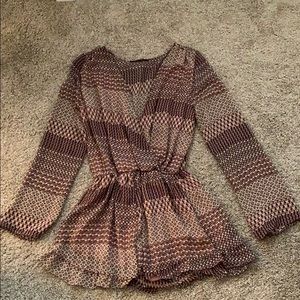 Honey Punch Patterned Romper